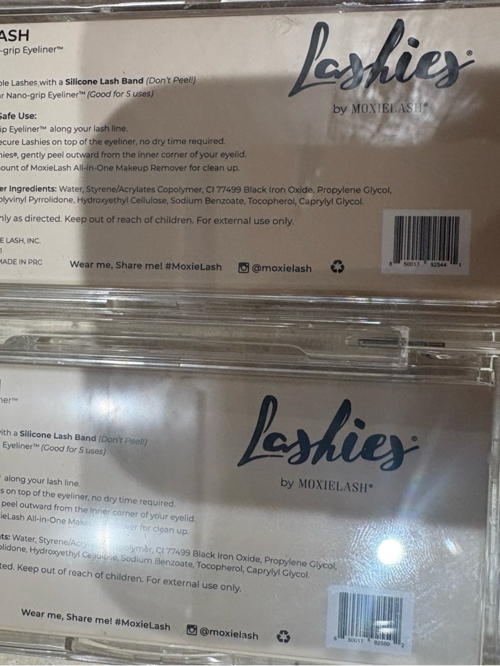 New NIB Moxie Lash Black baby lovely lashies Eyelashes with Lash Glue - strips - Picture 3 of 6